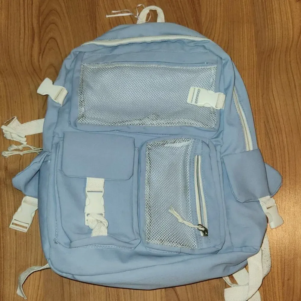 Baby Blue Standard Size Backpack FUC